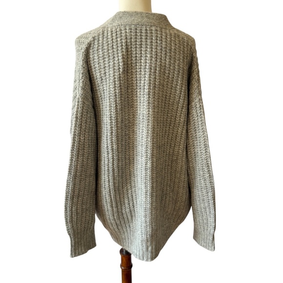 JENNI KAYNE COCOON CARDIGAN OVERSIZED GRANDPACORE BOYFRIEND WOOL BABY ALPACA S - Picture 6 of 11
